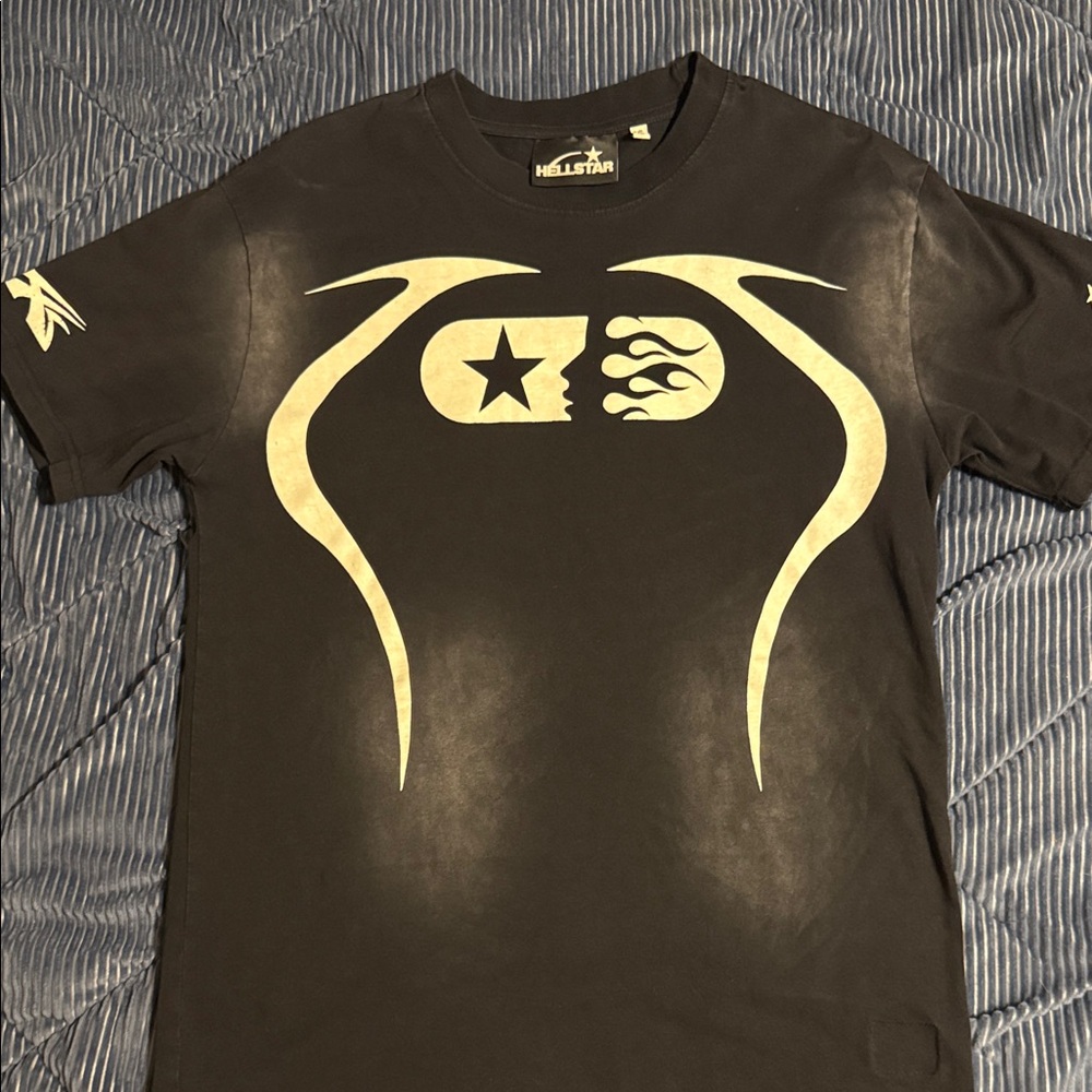 Hellstar Black Graphic T-Shirt Balenciaga streetwear
